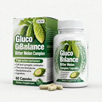 Fórmula Compleja Natural a Base de Hierbas para el Control del Azúcar en Sangre con Picolinato de Cromo, Extracto de Melón Amargo, Gymnema y Ácido Alfa Lipoico