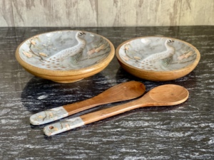 Plat de service élégant en bois de manguier brun, écologique, de luxe, taille moyenne, pour fruits, vaisselle de cuisine, décoration pour la maison, les hôtels et les restaurants - Product Image 3