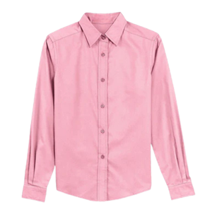 Camisa de Manga Larga para Mujer AKA, Fácil de Cuidar, Color Rosa, con Botones, Blusa Informal para Mujer, Tejido Suave, Camisa Formal para Oficina - Product Image 1