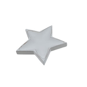 Vajilla de Madera de Primera Calidad con Diseño Decorativo en Forma de Estrella, Acabado Multicolor Hecho a Mano - Product Image 3