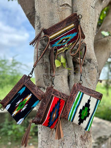 Nuevo bolso de mano Jacquard Color negro Sling bohemio tallado a mano bolsos elegantes superventas para mujer - Product Image 4