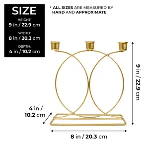 Fantásticos portavelas de metal que añaden una elegancia atemporal a cualquier espacio, complementando sin esfuerzo tanto la decoración moderna como la tradicional. - Product Image 3