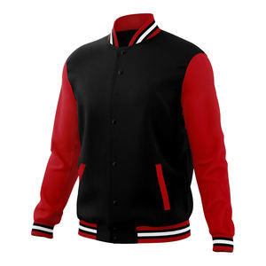 Vestes universitaires en toile personnalisées avec logo imprimé, respirantes, coupe-vent, streetwear d'hiver pour hommes, vente en gros - Product Image 6