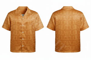 Chemise boutonnée à manches courtes avec imprimé crocodile personnalisé, mode décontractée, respirante, élégante, streetwear, vêtements de plage, chemises habillées - Product Image 6