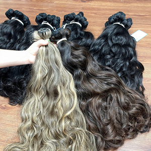 Extensiones de Cabello Ondulado Natural Teñido al Estilo Vietnamita, Color de Moda, Doble Trama, Envío Global - Product Image 1