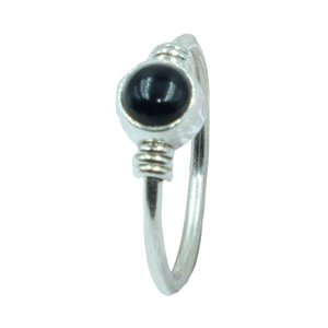 Anillo de Ónix Negro, Anillo de Plata de Ley 925, Anillo con Piedra Negra, Anillos para Mujer, Anillo Minimalista, Joyería de Regalo de Navidad de Ónix Negro - Product Image 1