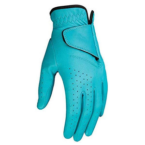 Gant de golf en cuir véritable violet, main droite, respirant, fermeture à boucle et crochet, pour femmes, sport, golf, unisexe - Product Image 4