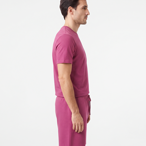 Ensembles de chemises à manches courtes personnalisées pour hommes, en coton, pour l'exercice et l'entraînement, vente en gros - Product Image 3