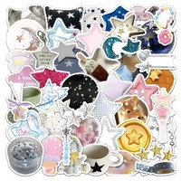 Autocollants en vinyle PVC personnalisables de haute qualité pour enfants, 100 pièces, imperméables, brillants, imprimés UV, découpés, décorations murales personnalisées