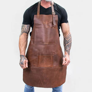 Vintage-Style Customized Logo Printed <b>Leather</b> <b>Apron</b> for Elegant Workwear Superior Quality <b>Leather</b> <b>Apron</b> for Tough Jobs - Product Image 4