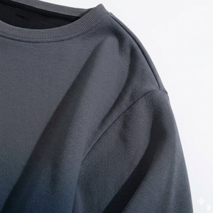 <b>Tie</b> Dye Crew Neck Sweatshirt Unisex Oversized Knitted Pullover Casual Autumn Style Regular Sleeve <b>Black</b> Teal Pattern - Product Image 5