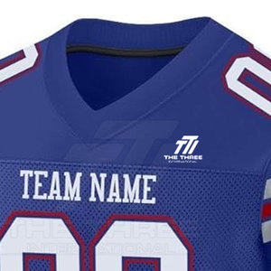 Jersey de Fútbol Americano Personalizado Directo de Fábrica, Manga Corta, Impreso, Tejido Atlético Transpirable con el Mejor Valor para el Equipo Personalizado - Product Image 4