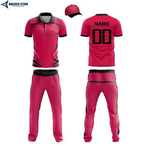 Conjunto Deportivo Estampado Azul y Blanco para Hombre, Uniforme de Cricket de Manga Corta con Pantalones a Juego, Transpirable, Corte Regular, Verano, Combinación Completa en Contraste - Product Image 3