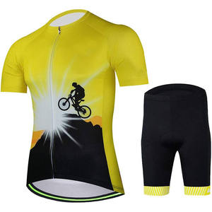 Ensemble de maillots de cyclisme unisexe Six Trend Sports à manches courtes, séchage rapide, écologique, respirant, 100% polyester, nom personnalisé - Product Image 1