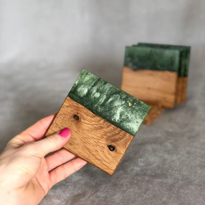 Artistic Epoxy Resin <b>Coaster</b> <b>Set</b> - Product Image 1