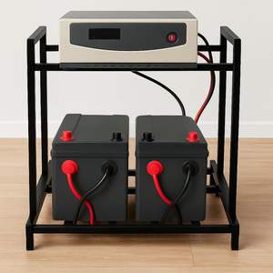 รถเข็นอินเวอร์เตอร์สำหรับกล่องแบตเตอรี่ ฝาครอบตู้สำหรับอินเวอร์เตอร์ UPS รถเข็นแบตเตอรี่แบบท่อสำหรับอินเวอร์เตอร์ UPS รับน้ำหนักได้ถึง 150 กก. - Product Image 5