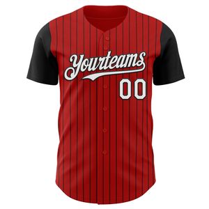 Maillot de baseball à rayures fines - 100% polyester, imprimé par transfert thermique, nom d'équipe personnalisé, manches courtes, respirant, service OEM - Product Image 6