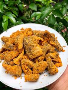 ขนมหนังปลาแซลมอนทอดกรอบ รสไข่ อาหารทะเล บรรจุภัณฑ์แบบกล่องสุญญากาศ EXPAD - Product Image 6