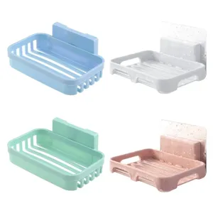 Support mural en métal pour savon, simple couche, sans perçage, égouttoir de rangement pour salle de bain domestique - Product Image 2