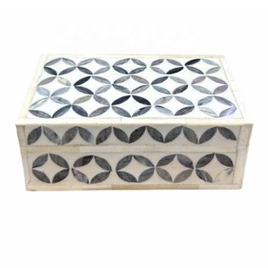 New Arrival Handmade Bone Inlay Rectangle Keepsake <b>Box</b> with for <b>Wood</b> Decorative Jewelry Storage Organizer - Product Image 6