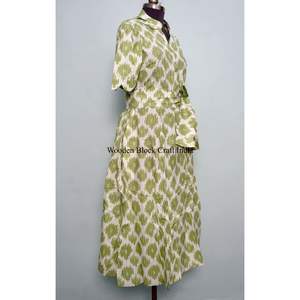 Vestido Moderno Casual de Manga Corta para Fiesta, Estilo Dulce y Elegante para Mujer, Estampado a Mano, de Algodón, Tipo Canguro, Cómodo y Corto - Product Image 5