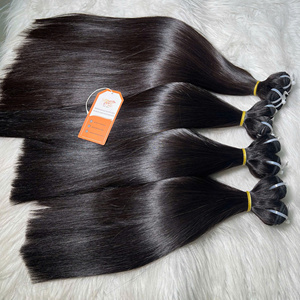 ผมต่อชาวเวียดนามผมมนุษย์ผมตรงกระดูกสีดำธรรมชาติพร้อมส่ง - Product Image 1