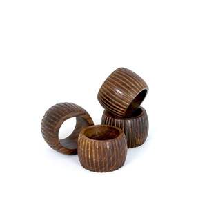 Anillos de Servilleta Redondos de Madera de Mango de Alta Calidad, Diseño Estándar, Accesorios de Decoración para Mesa a un Precio Impresionante - Product Image 1