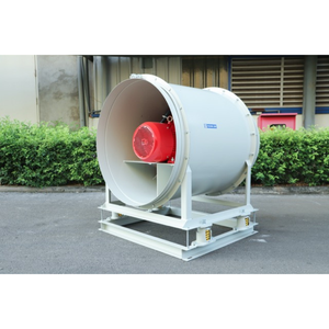 การออกแบบใบพัดลมแบบแกน APL-7-9D ระบบขับเคลื่อนโดยตรงสำหรับดูดควันใต้ดิน ผลิตจากเหล็ก SS400 รับรองโดย OBM พร้อมฐานรองรับ - Product Image 1