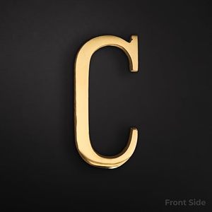 Letra del Alfabeto para Puerta de Casa u Hotel, Letra C, Placa con Nombre Personalizado, Decoración para el Hogar, Decoración para Puerta, Manualidades para Colgar en la Pared - Product Image 2