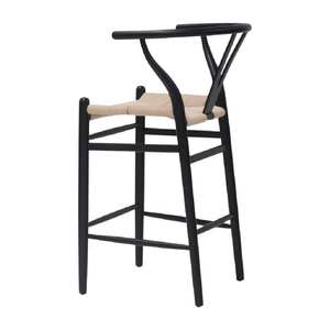 Taburete de Bar Comercial con Estructura de Madera de Teca Sólida para Interiores y Exteriores, Ideal para Proyectos de Cafés, Bistrós y Restaurantes - Product Image 2