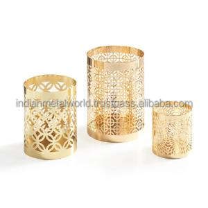 Proveedores al por mayor de candelabro moderno de metal y votivos de hierro linterna y tarro de vela candelabro de metal personalizado votivos - Product Image 6