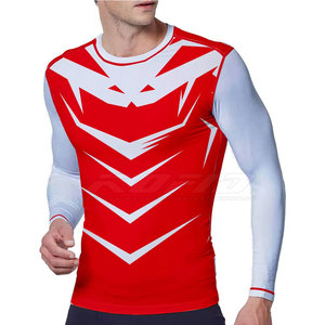 Athletic <b>Men</b> Compression Shirt Quick Dry <b>Stretch</b> Gym Fitness Running Workout Base Layer Performance Apparel - Product Image 4