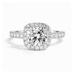 PT950 Platinum <b>Cushion</b> Cut Synthetic Lab Grown Diamond <b>Ring</b> IGI Certified Gold Plated Luxury Jewelry Women Gift <b>Wedding</b> Memorial - Product Image 1