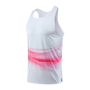 Breathable Lightweight Woven Solid Formal Running <b>Singlet</b> <b>for</b> Athletes 100% Cotton - Product Image 6