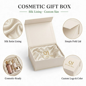 Boîte cadeau magnétique de luxe personnalisée QJ avec logo, boîte cadeau en papier magnétique de luxe personnalisée, vente en gros - Product Image 1