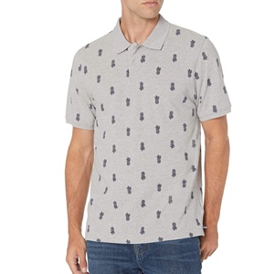 Chemise de golf décontractée pour homme, en coton, de haute qualité, avec logo personnalisé, col en V, manches courtes, coupe classique, respirante et à séchage rapide - Product Image 2