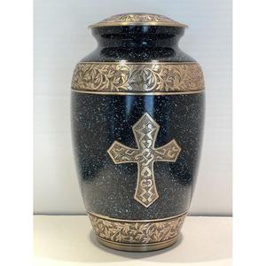 Urna Funeraria de Lujo para Cenizas de Adultos, con Grabado Floral Dorado y Diseño de Cruz, para Cremación Humana, Artículos Funerarios - Product Image 2