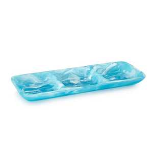 Plateau de service élégant en résine fait main - Durable, sans danger pour les aliments, pour une présentation décorative, style sophistiqué, utilité fonctionnelle - Product Image 1