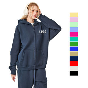 Tenues Chaudes pour Femmes et Hommes – Ensembles de Vêtements Automne-Hiver – Survêtements Chauds à Col Montant et Fermeture Éclair – Sweat-shirts pour Hommes - Product Image 1