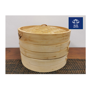 OFFRE LIMITÉE : Cuiseur vapeur en bambou écologique Safe Clean, ustensile de cuisine en bois pur, idéal pour la cuisson vapeur des raviolis et des dim sum, vente en gros - Product Image 1