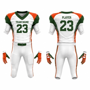 Uniforme de Fútbol Americano Personalizado OEM, Conjunto de Camiseta y Pantalones de Fútbol Sublimados, Fabricante de Ropa Deportiva al por Mayor - Product Image 1