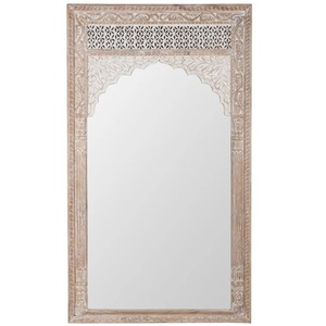Premium Decorative Accent Mirror for Living Room Handcrafted Scroll Detailing with Sophisticated Coastal Charm - Product Image 5