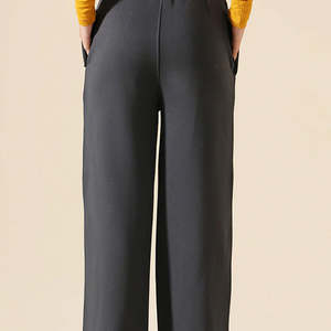 Pantalon Baggy Grande Taille Femme en Coton Décontracté Style Urbain Nouvelle Collection Respirant avec Cordon de Serrage Vente Chaude OEM - Product Image 5