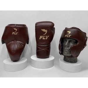 Ensemble de boxe Fly en cuir véritable, fabrication sur mesure en usine, pour compétition professionnelle et sparring, best-seller - Product Image 5