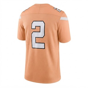 Manufacturer <b>Peach</b> American Football Jersey Men's Athletic Sportswear Breathable Front 100% Polyester Quick Dry Short Sleeve - Product Image 2