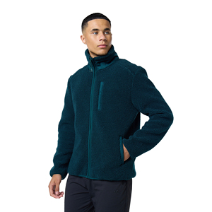 Veste polaire d'hiver pour homme 280 GSM anti-boulochage, fermeture éclair intégrale, col montant, chaude, légère, pour trekking, extérieur, décontractée, OEM, marque privée - Product Image 6