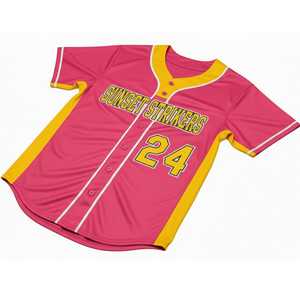 Camiseta de Béisbol y Sóftbol con Nombre y Logotipo, Ropa Deportiva Suave y Cómoda para Jugadores y Aficionados, Transpirable, Personalizada, Cuello en V, Poliéster/Algodón - Product Image 4
