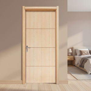 Modern Minimalist Wooden Panel WPC Composite Waterproof <b>Polymer</b> Door Interior Use Apartment School Kitchen Bedroom Office - Product Image 2