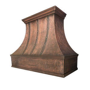 Hotte murale décorative en cuivre pur à finition foncée, très demandée, pour foyer résidentiel - Product Image 5