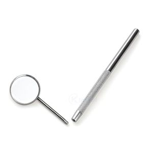 Professional Stainless Steel Double Pack <b>Rectangular</b> Dental Examination <b>Mirrors</b> Reusable Oral Inspection Instruments - Product Image 6